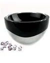 Badash Crystal Jet Black Penelope European Bowl