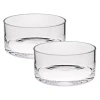 Badash Crystal Manhattan 5 Inch Crystal Bowl - Set Of 2 In Clear