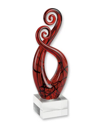 Badash Crystal Pietro Murano Style Art Glass Centerpiece