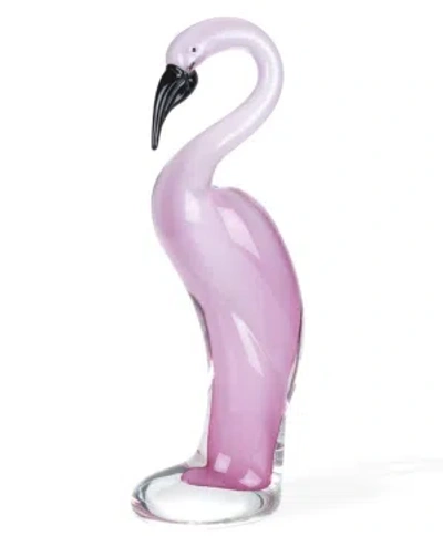 Badash Crystal Pink Flamingo Sculpture In Multi