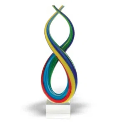 Badash Crystal Spectrum Rainbow Note Sculpture In Multi