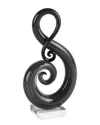 Badash Crystal The Note Murano Style Art Glass Centerpiece