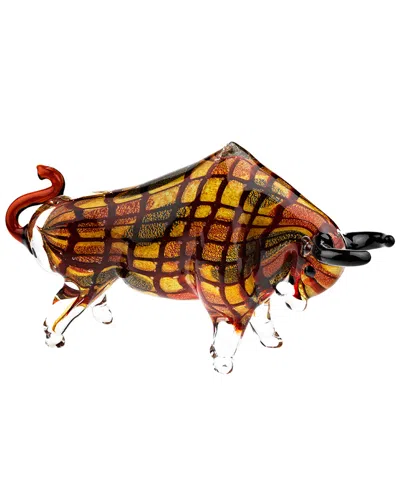Badash Crystal Toro Grande Murano Style Art Glass Large Bull