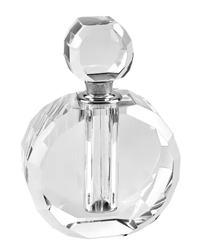 Badash Crystal Zoe Round Crystal Perfume Bottle In Amber