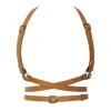 Badass & Goddess Leather Women's Real Leather Harness Artemis - Brown In Brown