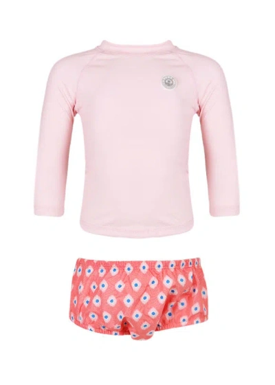 Badawii Baby Diaper Set Peach Mosaic In Pink