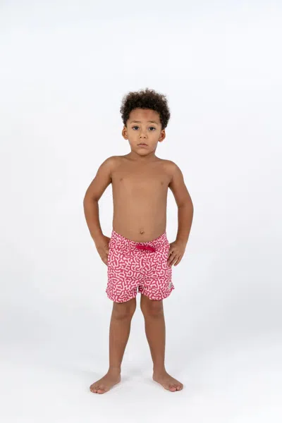 Badawii Boys Swim Shorts Coral Reef