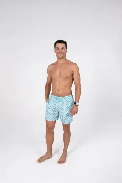 Badawii Men Men Swim Shorts Diamond Green