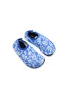 Badawii Non Slip Deep Blue Corals Shoes In Blue
