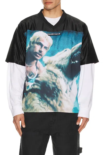 Badfriend Amores Perros Football Jersey In Black
