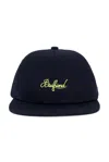 Badfriend Cursive Logo 5 Panel Hat In Burgundy