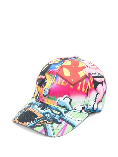 Badfriend Printed Cap In Multi