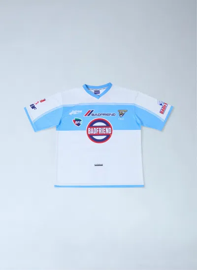 Badfriend Soccer Jersey T-shirt In White