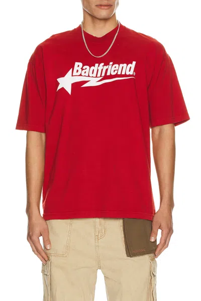 Badfriend Star Logo Tee In Red