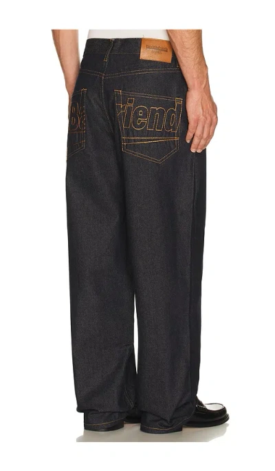 Badfriend Star Pocket Denim Pant In Black