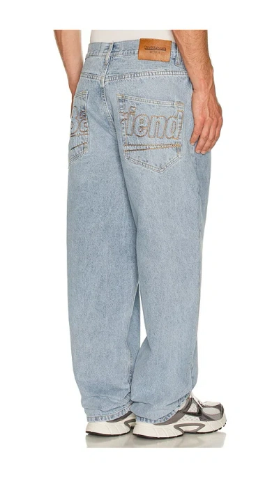 Badfriend Star Pocket Denim Pant In Blue