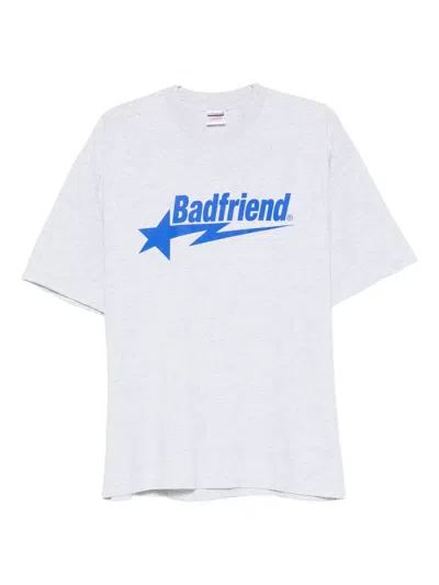 Badfriend Star T-shirt In Gray