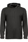 Badger B-core Hooded Long Sleeve T-shirt In Black