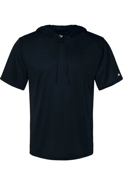 Badger B-core Hooded T-shirt In Black