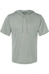 Badger B-core Hooded T-shirt In Silver