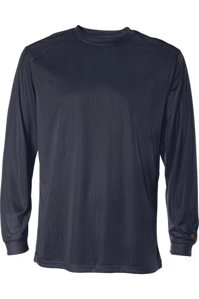 Badger B-core Long Sleeve T-shirt In Blue