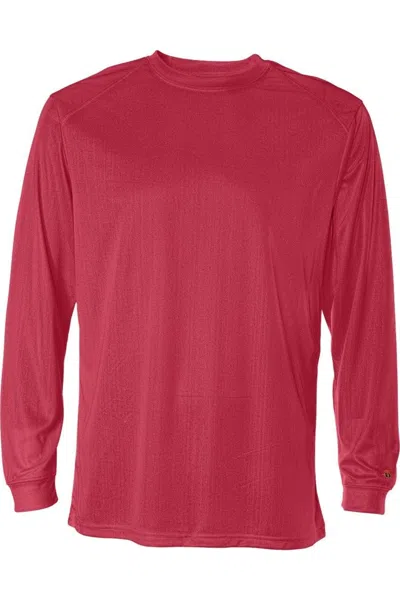 Badger B-core Long Sleeve T-shirt In Red