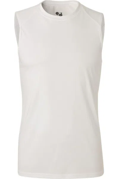 Badger B-core Sleeveless T-shirt In White