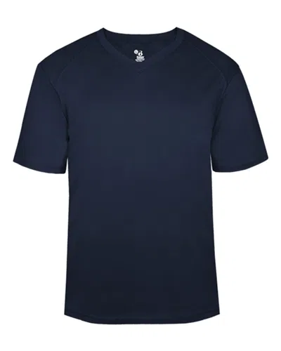 Badger B-core V-neck T-shirt In Blue