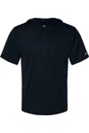 Badger B-core Hooded T-shirt In Blue