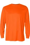 Badger B-core Long Sleeve T-shirt In Orange