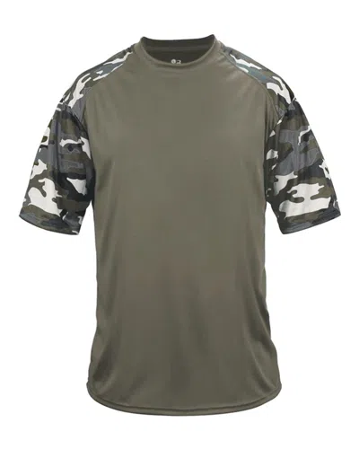 Badger Camo Sport T-shirt In Green