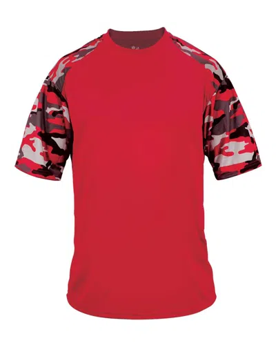 Badger Camo Sport T-shirt In Red