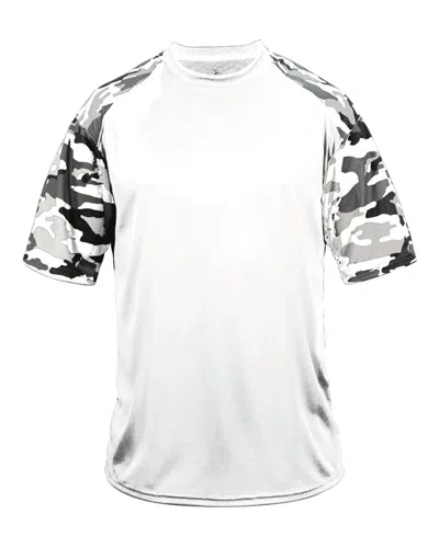 Badger Camo Sport T-shirt In White
