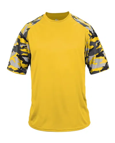 Badger Camo Sport T-shirt In Yellow