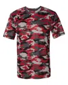 Badger Camo T-shirt In Red