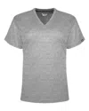 Badger Fitflex Women's Performance V-neck T-shirt In Grey