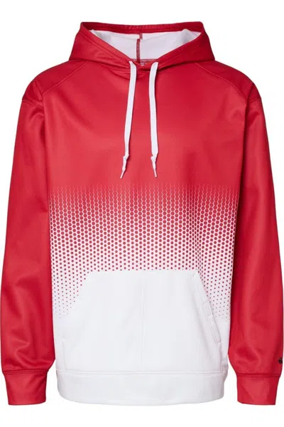 Badger Hex 2.0 Hooded Sweatshirt In Red