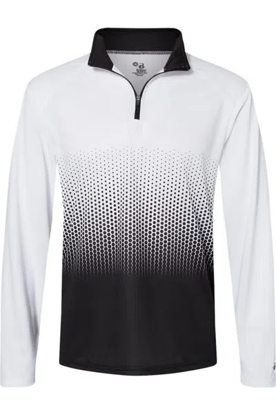 Badger Hex 2.0 Quarter Zip Pullover In Black