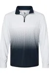 Badger Hex 2.0 Quarter Zip Pullover In Blue