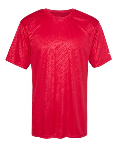 Badger Line Embossed T-shirt In Multi