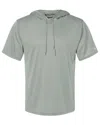 Badger Men's B-core Hooded T-shirt In Silver