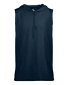 Badger Men's B-core Sleeveless Hooded T-shirt In Blue