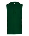 Badger Men's B-core Sleeveless Hooded T-shirt In Green