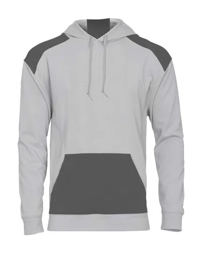 Badger Men's Breakout Performance Fleece Hooded Sweatshirt In Gray
