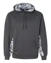 Badger Men's Digital Camo Colorblock Performance Fleece Hooded Sweatshirt