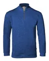 Badger Men's Fitflex French Terry Quarter-zip Sweatshirt In Blue