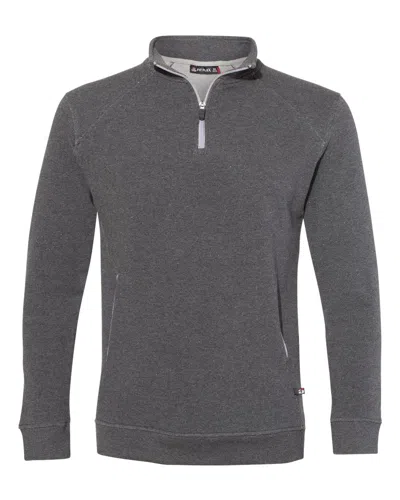 Badger Men's Fitflex French Terry Quarter-zip Sweatshirt In Pink