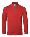 Badger Men's Fitflex French Terry Quarter-zip Sweatshirt In Red