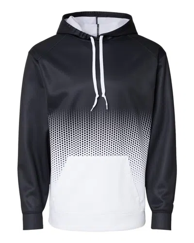 Badger Men's Hex 2.0 Hooded Sweatshirt In Black