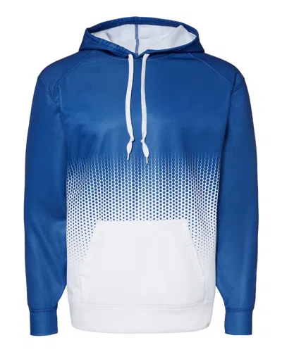 Badger Men's Hex 2.0 Hooded Sweatshirt In Blue